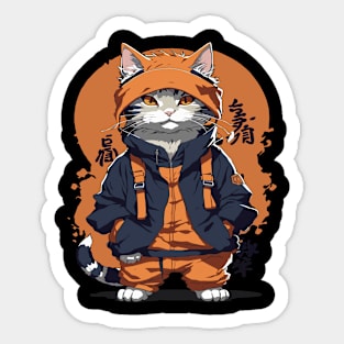 Uzumaki cat Sticker